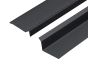 90° Verge Flashing and Backer Plate Kit for Standing Seam - 3m