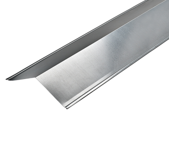 130º Ridge Flashings in Plain Galvanised Finish - 3m 200mm x 200mm