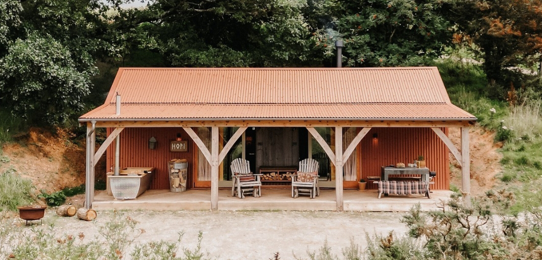 Cladco Corrugated Metal Roof and Cladding on Cabin